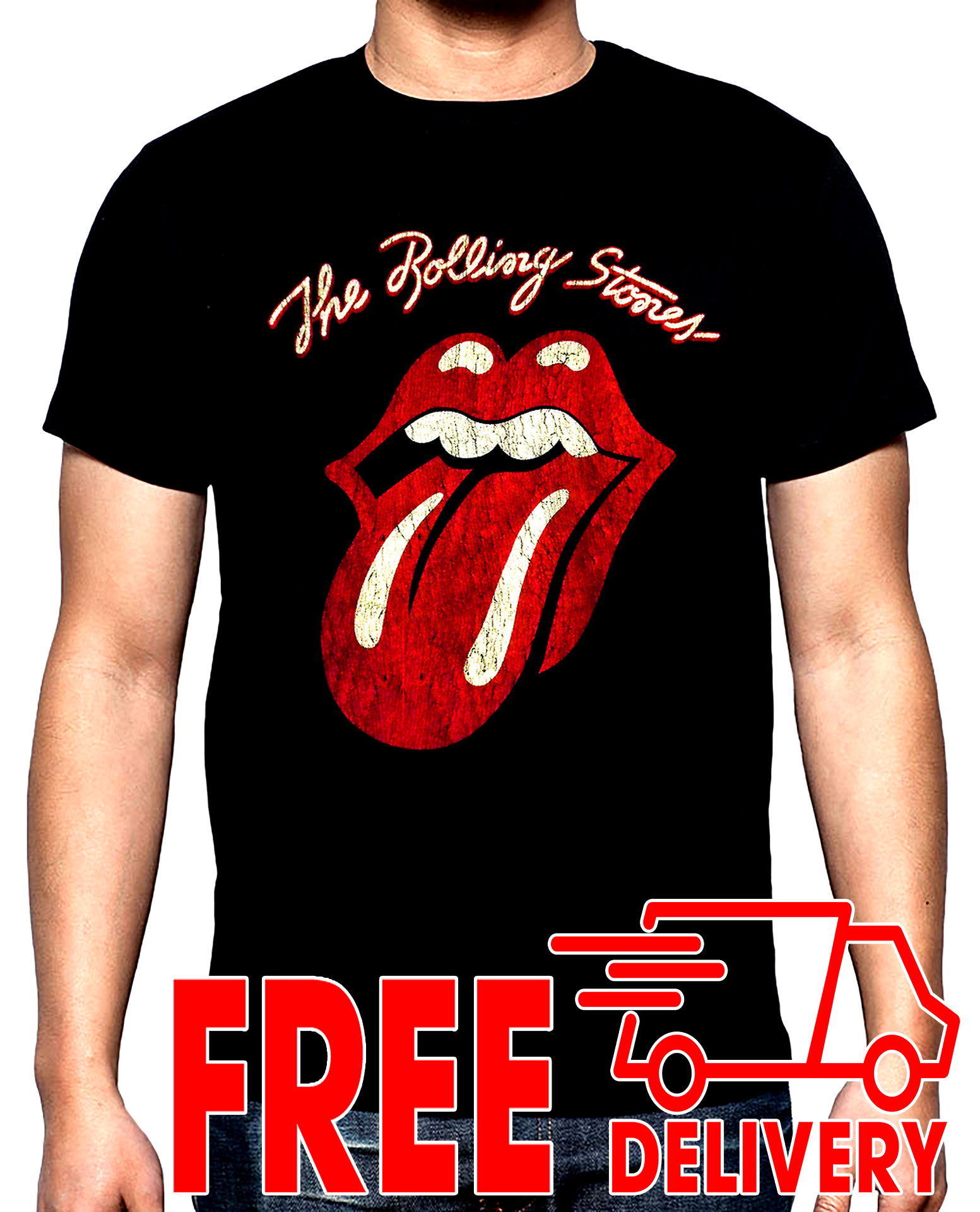 The Rolling stones, мъжка тениска, 100% памук, S до 5XL